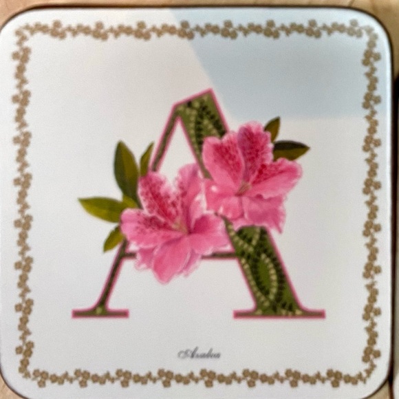 Pimpernel floral coasters - Picture 2 of 3